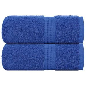 vidaXL Toalhas de rosto FROGN 2 pe&ccedil;as Azul 30x30 cm 360 g/m&sup2;