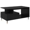 vidaXL Mesa de centro com gaveta Carvalho Preto 90 x 49 x 45 cm