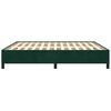 vidaXL Estrutura de cama sem colch&atilde;o 180x200 cm veludo verde-escuro