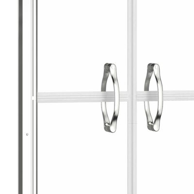 vidaXL Porta de duche ESG transparente 91x190 cm