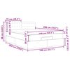 vidaXL Estrutura de cama otomana com colch&atilde;o cappucino 140x200 cm