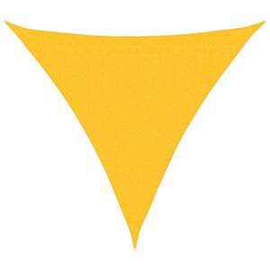 vidaXL Para-sol estilo vela 160 g/m&sup2; 3,6x3,6x3,6 m PEAD amarelo