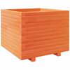 vidaXL Vaso/floreira de jardim 60x60x49,5cm pinho maci&ccedil;o castanho mel