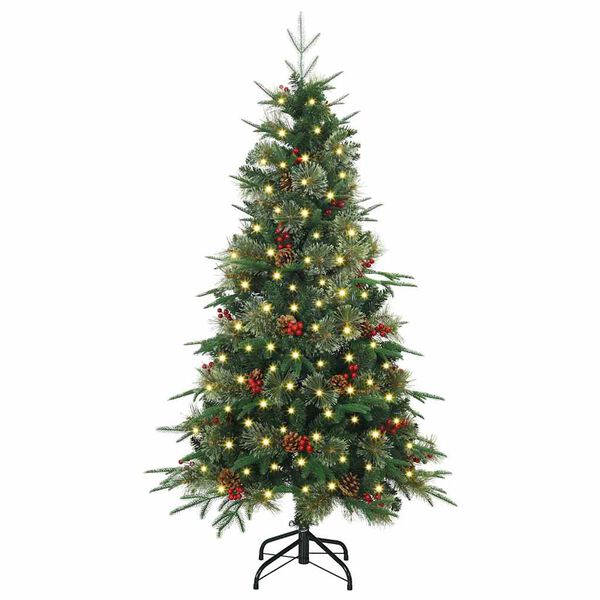 vidaXL &Aacute;rvore de Natal Articulada Artificial Verde 150 cm PE e PVC