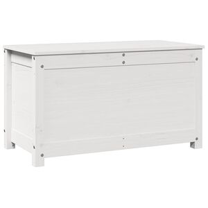 vidaXL Caixa de arruma&ccedil;&atilde;o 80x40x45,5 cm madeira de pinho maci&ccedil;a branco