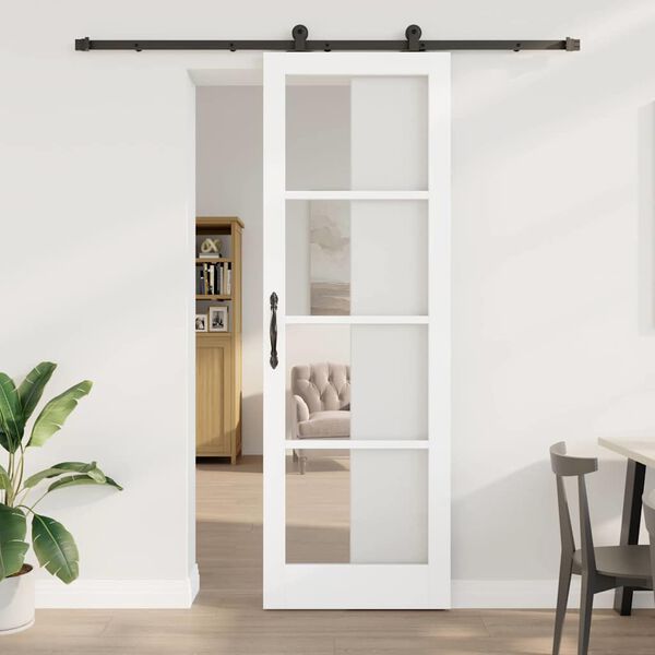 vidaXL Porta Deslizante ORKDAL Branco 78 x 232 cm