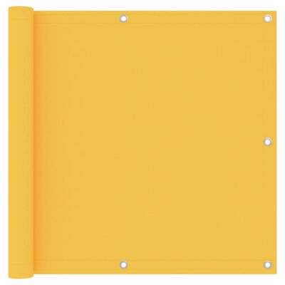 vidaXL Tela de varanda 90x300 cm tecido Oxford amarelo