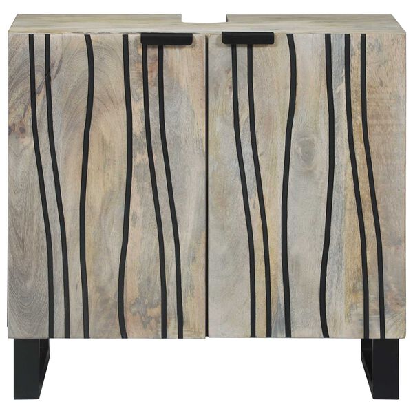 vidaXL Arm&aacute;rio para Pia de Banheiro com porta Branco 62 x 33 x 58 cm