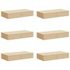 vidaXL Caixa de Armazenamento 6 pcs Creme 100 x 50 x 18 cm