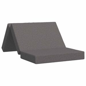 vidaXL Sof&aacute; Cama Dobr&aacute;vel 100 x 67 x 45 cm Cinzento-claro