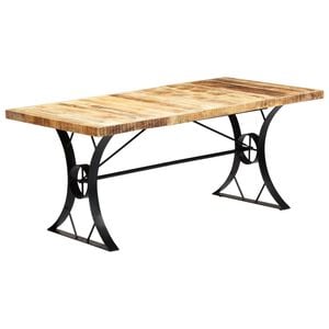 vidaXL Mesa de jantar madeira de mangueira maci&ccedil;a 180x90x76 cm