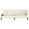 vidaXL Estrutura de Cama de Canto Creme 80 cm x 200 cm Veludo