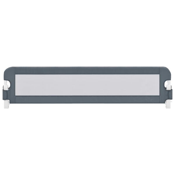 vidaXL Barra de segurança p/ cama infantil 180x42cm poliéster cinzento