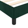 vidaXL Estrutura de cama sem colch&atilde;o 140x190 cm veludo verde-escuro
