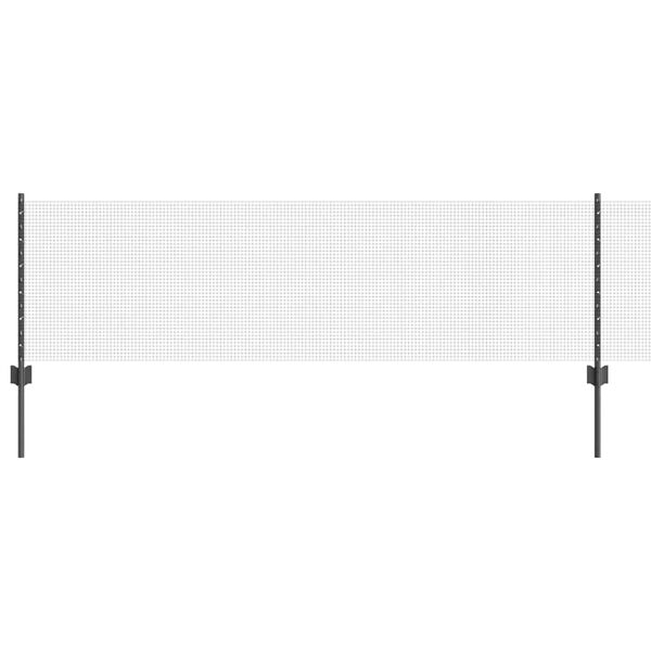 vidaXL Cerca com Poste Cinzeto 0,6 x 10 m A&ccedil;o e PVC