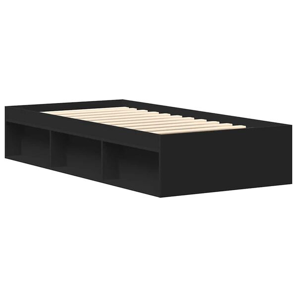 vidaXL Estrutura de cama 90x190 cm preto