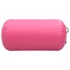 vidaXL Rolo de gin&aacute;stica/yoga insufl&aacute;vel com bomba 120x90 cm PVC rosa