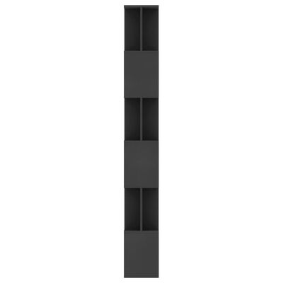 vidaXL Estante/divisória 80x24x192 cm contraplacado preto