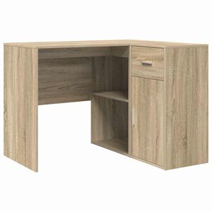 vidaXL Secret&aacute;ria de canto com gaveta Carvalho Sonoma 102 x 88 x 75 cm