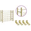 vidaXL Garrafeira para 36 garrafas metal dourado