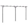 vidaXL P&eacute;rgola de jardim 400x40x205 cm pinho impregnado cinzento