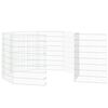 vidaXL Recinto exterior p/ animais 8 painéis 54x80cm ferro galvanizado