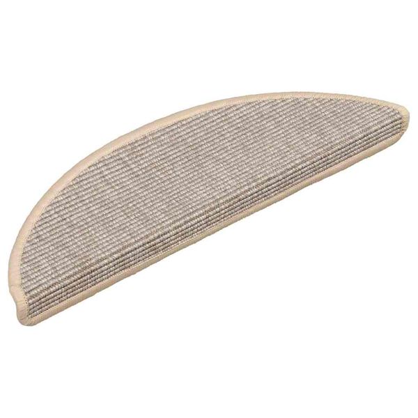 vidaXL Tapetes de escada 15 pe&ccedil;as 56x17x3 cm prateados semicirculares