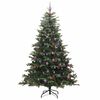 vidaXL &Aacute;rvore de Natal Artificial Verde 240 cm PVC, Metal e Pl&aacute;stico