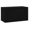 vidaXL Sapateira de parede 70x35x38 cm derivados de madeira preto