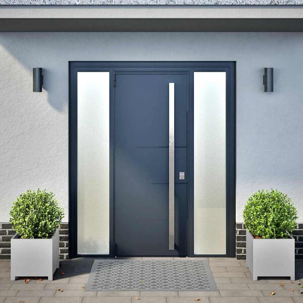 vidaXL Vaso/floreira de jardim 2 pcs 40x40x40 cm a&ccedil;o galvanizado