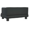 vidaXL Cama para cães 60x40x30 cm couro artificial preto