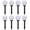 vidaXL Candeeiros de exterior 8 pcs LED 15 cm com estacas de enterrar