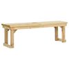 vidaXL Banco de jardim 140 cm pinho impregnado