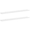 vidaXL Prateleiras de parede 2 pcs 100x9x3 cm branco