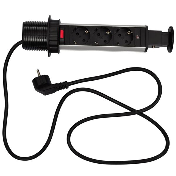 Torre tomada el&eacute;trica de embutir/retr&aacute;til para mesa