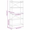 vidaXL Estante Carvalho Artesanal 80 x 30 x 155 cm Madeira processada