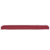 vidaXL Travesseiro de palete vermelho tinto 180 x 40 x 8 cm