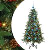 vidaXL &Aacute;rvore de Natal Articulada Artificial Verde 150 cm PE e PVC