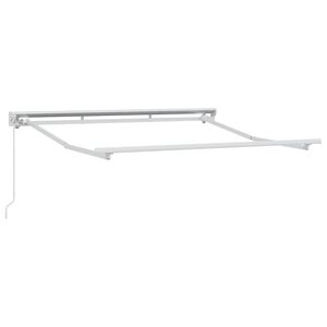 vidaXL Estrutura de Toldo Manual Ajust&aacute;vel Branco 2,5 x 2 m A&ccedil;o