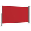 vidaXL Toldo lateral retr&aacute;til para p&aacute;tio 140x300 cm vermelho