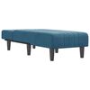 vidaXL Chaise longue veludo azul