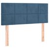 vidaXL Cama com molas/colch&atilde;o 80x200 cm veludo azul-escuro