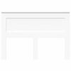 vidaXL Cabeceira com cabeceira Branco 140 cm Madeira processada