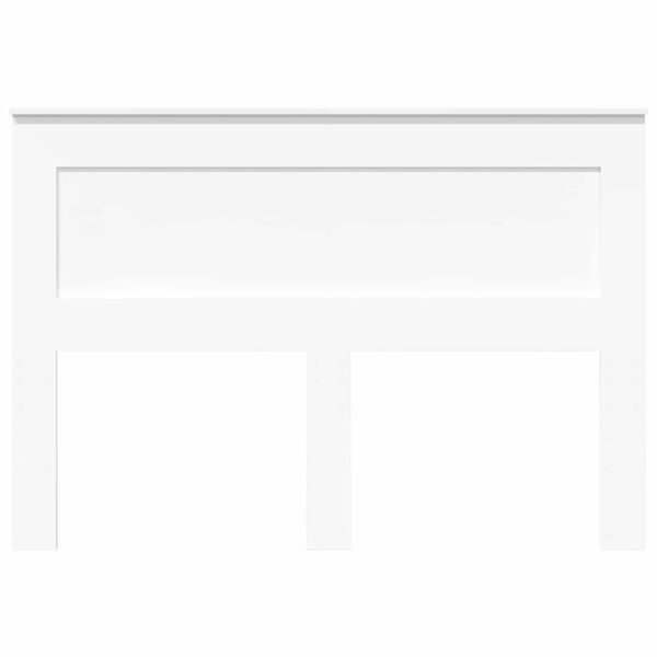 vidaXL Cabeceira com cabeceira Branco 140 cm Madeira processada