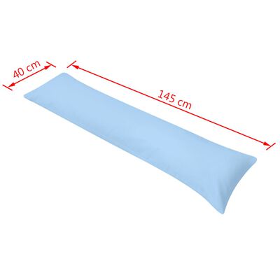vidaXL Almofada para dormir de lado 40x145 cm azul