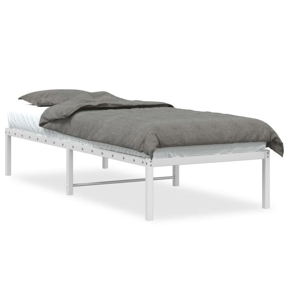 vidaXL Estrutura de cama 80x200 cm metal branco