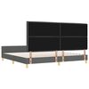 vidaXL Estrutura da Cama Cinzento escuro 200 x 200 cm tecido