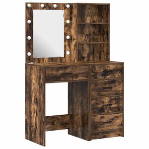 vidaXL Mesa de vestir 2 unid. Castanho 50 x 41 x 135 cm