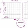 vidaXL Cerca de campo Prateado 25 x 1,2 m A&ccedil;o galvanizado