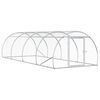 vidaXL Galinheiro Prateado 400 x 150 x 100 cm A&ccedil;o Galvanizado